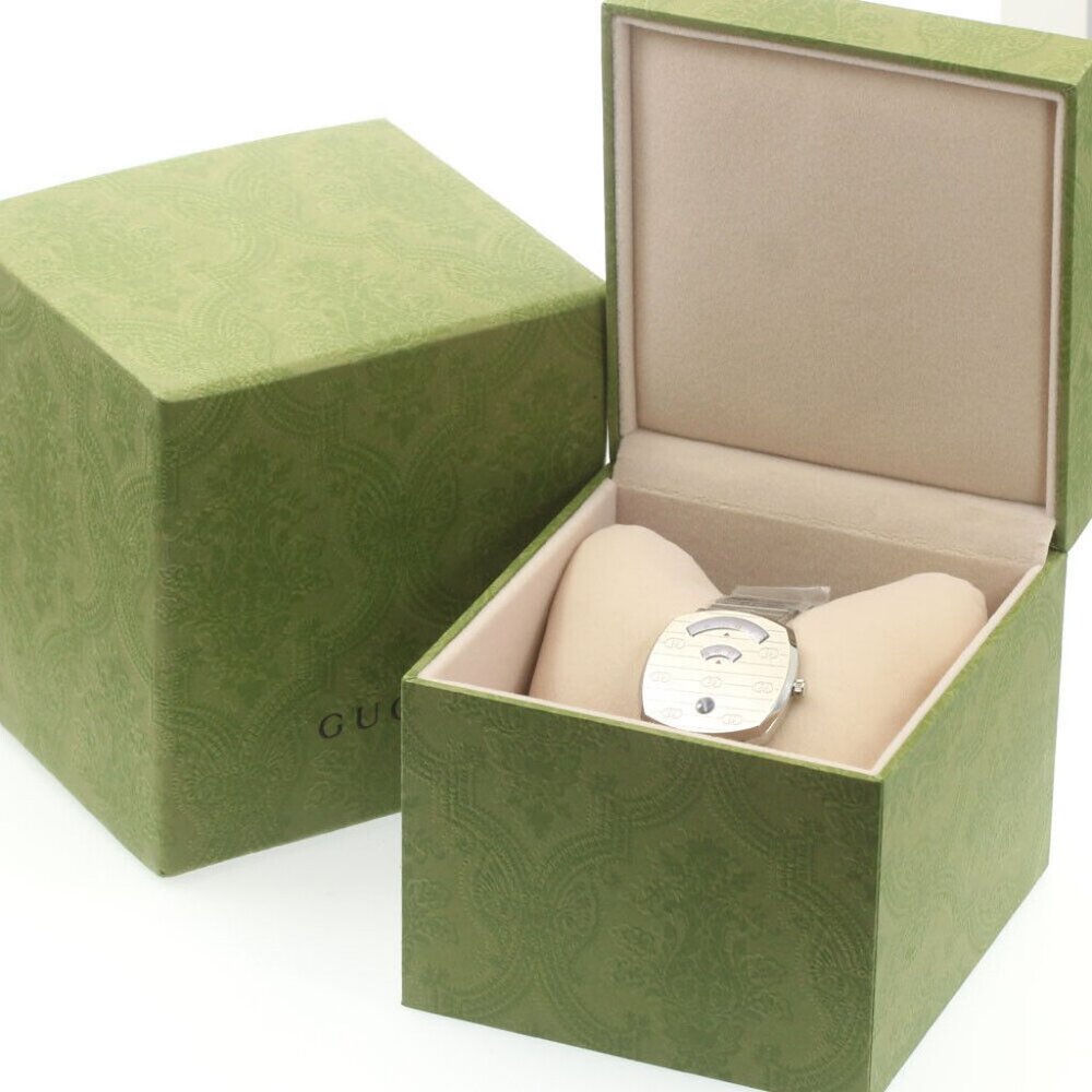 GUCCI Grip watch 157.4/YA157401 Date white Dial Quartz Men's Watch - Picture 7 of 12